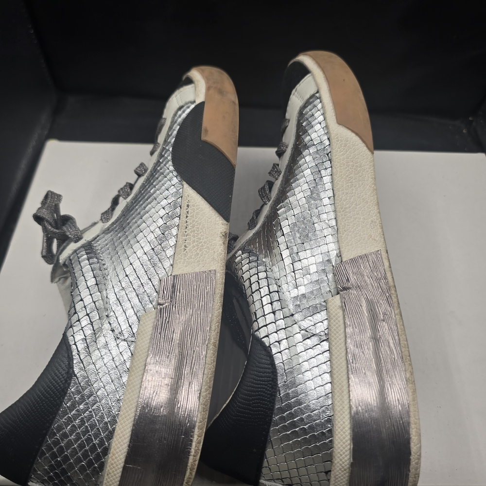 Dolce Vita Metallic Silver and‎ Black Sneakers